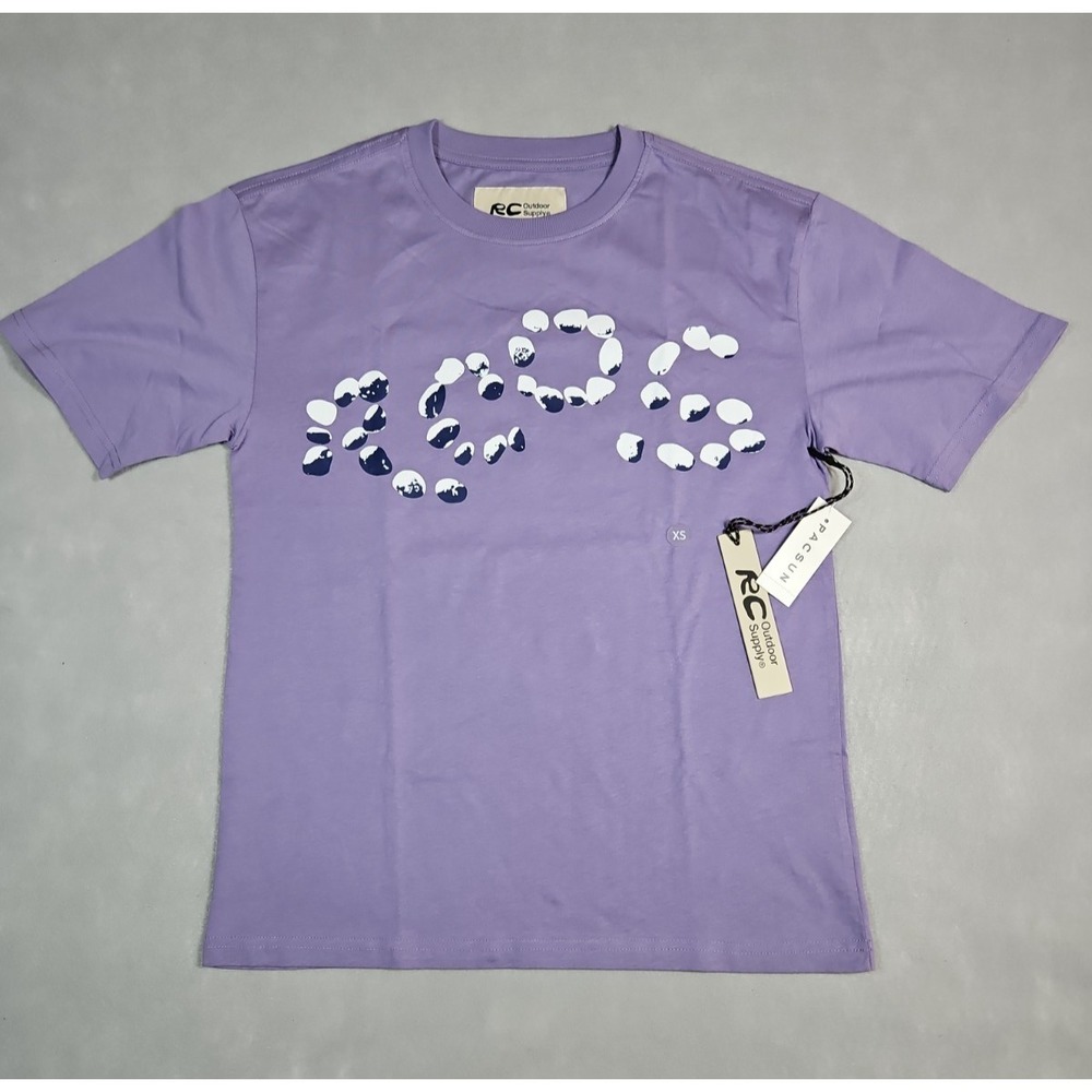 Reese Cooper Outdoor Supply RCOS Women Purple Logo Graphic T Shirt Size XS NWT